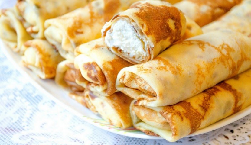 Блинчики с творогом