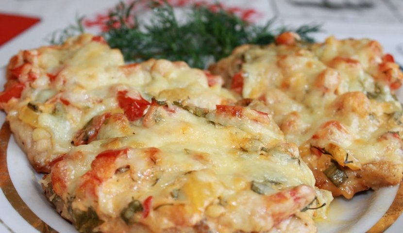 Куриная грудка с ананасом