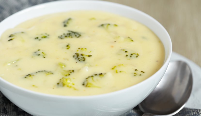 Сырный крем суп с брокколи