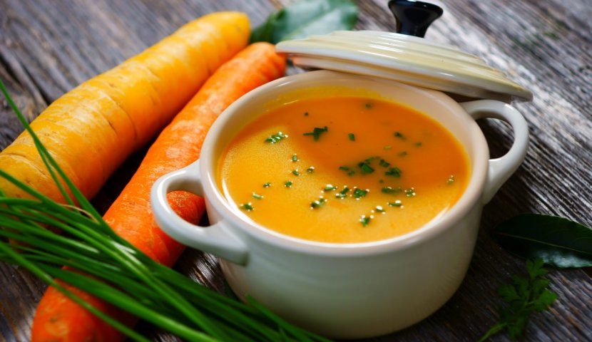 Морковно-яблочный суп