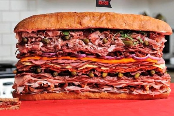 самый большой бутерброд